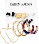 Maria King Beszúrós fülbevaló szett, szív dísszel (WEN2410)