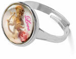 Maria King Ámor Love gyűrű, ezüst színben (állítható méret) (stm-uv-el-gy-10-e)
