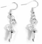 Maria King Balerina fülbevaló, választható arany vagy ezüst színű akasztóval (STM-63/f)