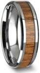 Maria King 316L nemesacél fa berakású karikagyűrű, 6 (WEN1004)