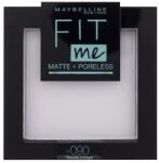 Maybelline Fit Me! Matte + Poreless pudră 9 g pentru femei 090 Translucent