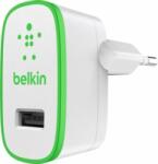 Belkin hálózati töltő USB csatlakozással 2.1 A fehér-zöld (F8M670vfWHT)
