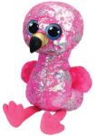 Ty Plüss játék - Beanie Boos, Flamingó flitterekkel, Rózsaszín, 42 cm (008421367634)
