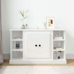 vidaXL Servantă, alb extralucios, 100x35, 5x60 cm, lemn prelucrat (816442) Comoda