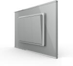 LIVOLO Intrerupator mecanic triplu 3M, cap scara cu rama sticla Livolo (VL-3FCMK-1IP-P9E)