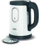 LAICA Dual Flo електрическа кана за подгряване на вода, 1.5 Л Капацитет (FST_KJ2000W) Електрически кани