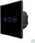Luxion Intrerupator Draperie cu Touch din Sticla LUXION - culoare negru