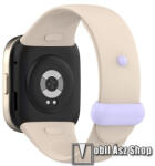  Okosóra szíj - szilikon - ELEFÁNTCSONTFEHÉR / LILA - 106mm + 115mm hosszú - Xiaomi Mi Watch Lite 3 / Redmi Watch 3 / Redmi Band 3