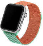 Beline Apple Watch fém óraszíj 42/44/45/49mm zöld/narancssárga