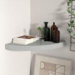vidaXL Raft colțar de perete, gri, 35 x 35 x 3, 8 cm, MDF (323922) - comfy Raft