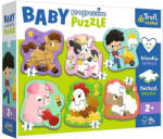Trefl Baby Puzzle - A farmon 6 az 1-ben puzzle (44000)