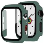 gigapack Apple Watch Series 7 41mm műanyag keret (bumper, ütésálló + kijelzővédő üveg) zöld (GP-111518)