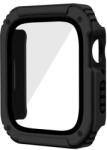 gigapack Apple Watch Series SE 44mm műanyag keret (bumper, ütésálló + kijelzővédő üveg) fekete (GP-125067)