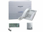 Panasonic Pachet Centrala telefonica analogica KX-TES824CE + Telefon KX-AT7730 + Aadaptor interfon KX-TE82460X + Interfon KX-T7765X Panasonic Alb (pack.5-TES)