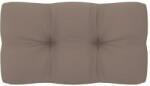 vidaXL Pernă de paleți, gri taupe, 70x40x10 cm, material textil (314456)