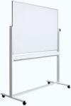 Optima Tabla alba magnetica, dubla fata, rotativa, 100 x 200 cm, pe stand mobil, profil aluminiu, Optima (OP-25100200)
