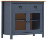 vidaXL Servantă Hill, gri, 90x40x80 cm, lemn masiv de pin (288941) Comoda