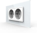 LIVOLO Priza Schuko dubla ZIGBEE smart-control din aplicatia Livolo , standard italian (VL-2FCTC16AZ-2WP-P9E)