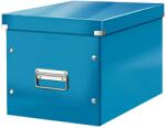 Leitz Cutie depozitare LEITZ WOW Click & Store, carton laminat, Cub, mare, albastru (L-61080036)