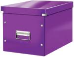 Leitz Cutie depozitare LEITZ WOW Click & Store, carton laminat, Cub, mare, mov (L-61080062) - vexio