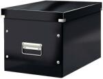 Leitz Cutie depozitare LEITZ WOW Click & Store, carton laminat, Cub, mare, negru (L-61080095)