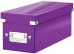 Leitz Cutie depozitare Leitz WOW Click & Store, carton laminat, pliabila, cu capac, 14x13x35 cm, mov (L-60410062)