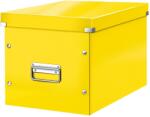 Leitz Cutie depozitare LEITZ WOW Click & Store, carton laminat, Cub, mare, galben (L-61080016) - vexio