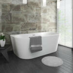 Rea Cada freestanding Rea Olimpia 150x75 cm alb lucios lipita de perete, BTW (5902557341610)
