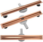 Rea Set rigola pentru dus plus capac Rea Neo Pure Slim finisaj cupru periat 80 cm (5902557375967)