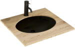Rea Lavoar incastrat Rea Nel oval finisaj negru lucios 48 cm (5902557356706)