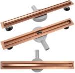Rea Set rigola pentru dus plus capac Rea Neo Pure Slim finisaj cupru periat 70 cm (5902557375950)