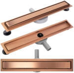 Rea Set rigola pentru dus plus capac Rea Neo Pure finisaj cupru periat 70 cm (5902557375844)