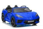 LeanToys Masinuta electrica pentru copii, Corvette Stingray albastru, cu telecomanda, 2 motoare, 11968 (566749)
