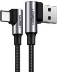 UGREEN USB-USB-C kábel, ferde UGREEN US176, 3A, 0.5m (fekete)