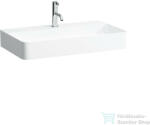 Laufen Val SaphirKeramik 75x42 cm-es mosdó túlfolyó nélkül, LCC bevonattal, fehér H8102854001111 (H8102854001111)