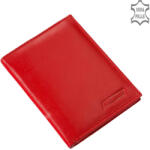 Sylvia Belmonte N04 piros bőr női irattartó