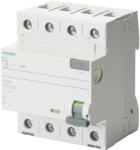 Siemens 5SV4644-0 áram-védőkapcsoló (Fi-relé), AC osztály, 4P, 40A, 300mA - 5SV46440 - SENTRON (5SV4644-0 / 5SV46440)