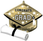  Ballagási óriás lufi 32" 80cmCongrats Grad (LUFI960548)