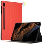 Samsung Galaxy Tab S8 Ultra Кожен Калъф и Протектор