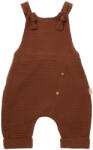 BabyJem Salopeta de vara cu pantaloni lungi din muselina, babycosy, 100%bumbac, caramiziu (marime: 18-24 luni)