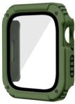 gigapack Apple Watch Series SE 44mm műanyag keret (bumper, ütésálló + kijelzővédő üveg) zöld (GP-125079)