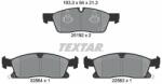 TEXTAR set placute frana, frana disc TEXTAR Q+ 2519207 (2519207)