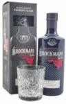 Brockman Brockmans gin díszdobozban 1 pohárral (0, 7L / 40%)