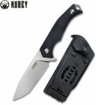 KUBEY Swordfish Fixed D2 Blade Knife, Black G10 Handle KU184D (KU184D)