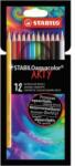 STABILO Creioane acuarelă STABILO aquacolor ARTY, 12 buc. , culori asortate