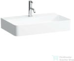 Laufen Val SaphirKeramik 75x42 cm-es csiszolt aljú mosdó túlfolyó nélkül, LCC Active bevonattal, fehér H816285A001111 (H816285A001111)