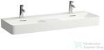 Laufen Val SaphirKeramik 120x42 cm-es mosdó 2 csaplyukkal, félig száraz zónával, LCC Active bevonattal, fehér H814282A001041 (H814282A001041)