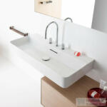 Laufen Val SaphirKeramik 95x42 cm-es csiszolt aljú mosdó 3 csaplyukkal, matt fehér H8162877571081 (H8162877571081)