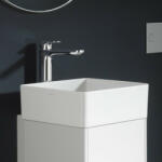 Laufen Living SaphirKeramik mosdótál 36x36 cm csaplyuk és túlfolyó nélkül, matt grafit H8114337581121 (H8114337581121)