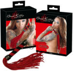 Bad Kitty - Velúrbőr korbács (piros) (24902693001)